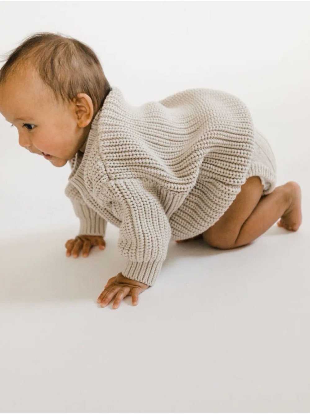 Oat Co ‘Stone’ Chunky Knit Sweater
